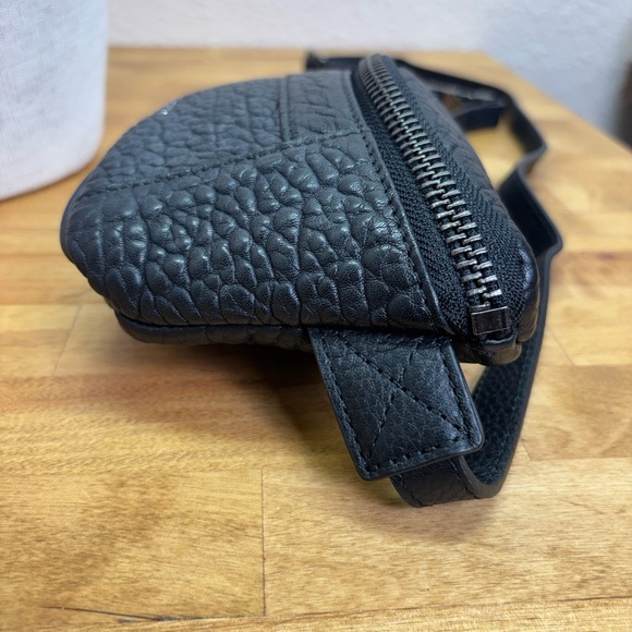 Status Anxiety Best Lies Black Bubble Leather Bum Bag Belt Bag - Picture 5 of 13
